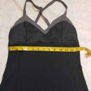 ALO Yoga Blossom Long Bra Mesh Racerback Tank size